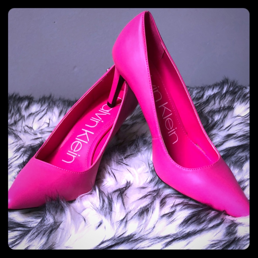 Calvin Klein Scuba Pink High Heel. New